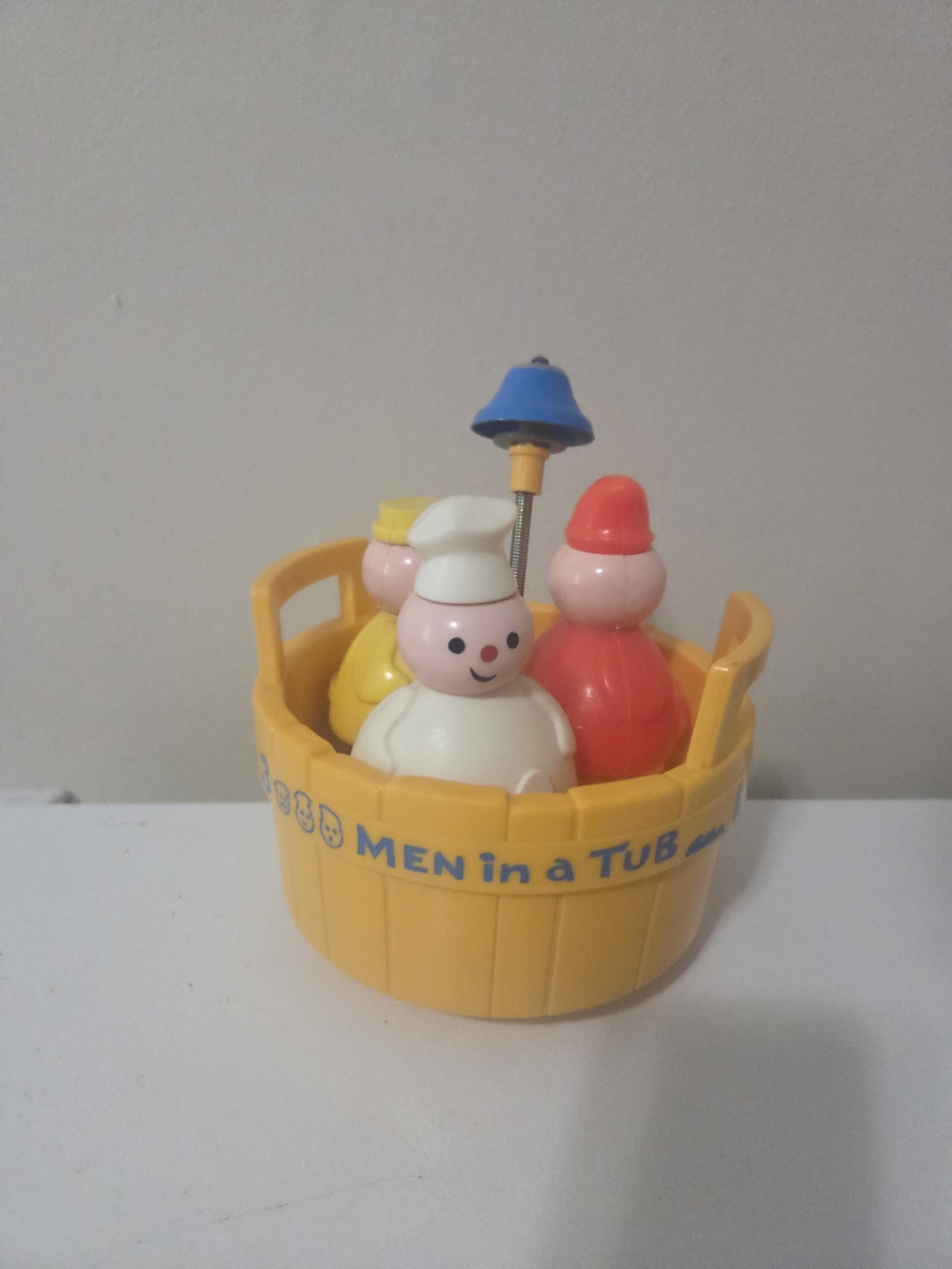Vintage 1970 Fisher Price 3 Men in a Tub depicting the nursery rhyme "Rub-a-Dub-